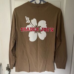 Trader Joe's Brown Long Sleeve Tee